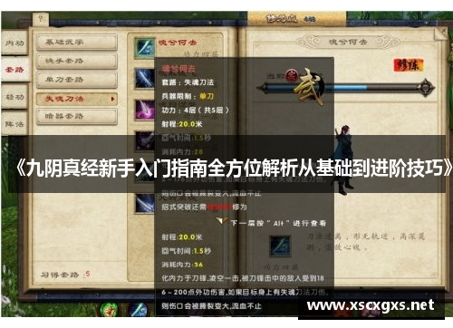《九阴真经新手入门指南全方位解析从基础到进阶技巧》
